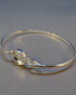 Silver Bangle For setting A 10mm Cabochon