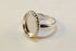 Solid Back Rope Ring Bezel Approx 14x10 Resin Or Cabs