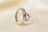 Silver Rope Edge Ring Setting for Cabochons