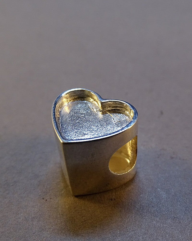 Heart Charm Setting For Bangle Suitable for Resin