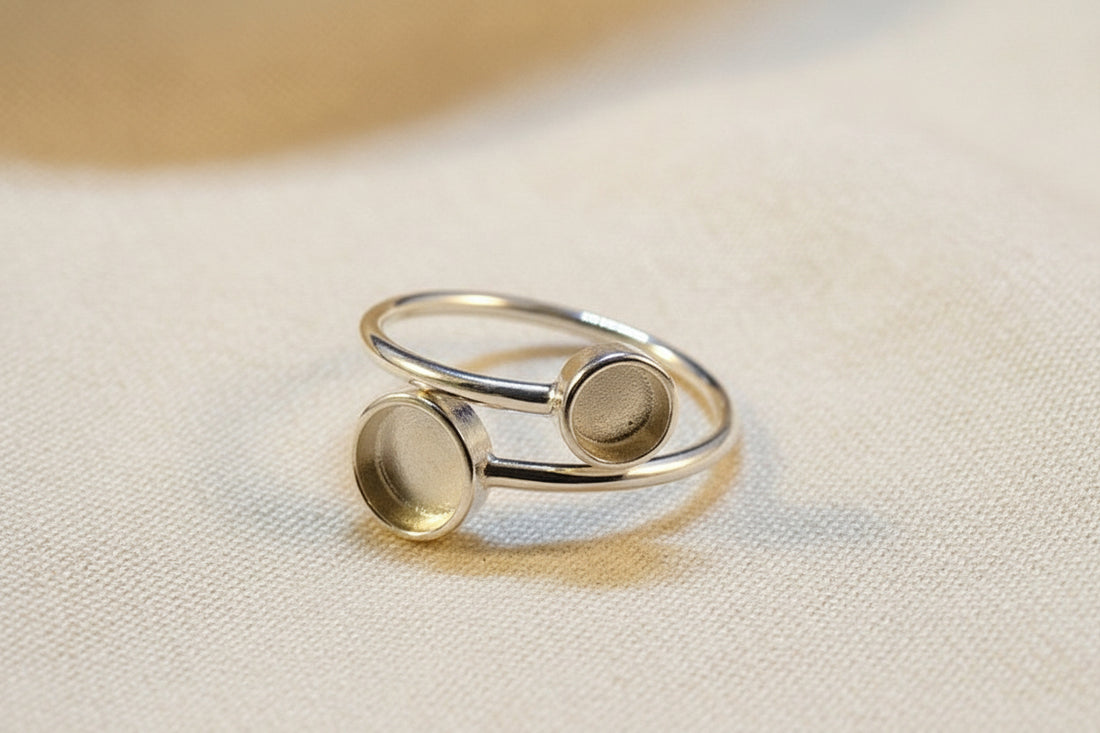 Two Stone Adjustable Ring 6mm & 4mm