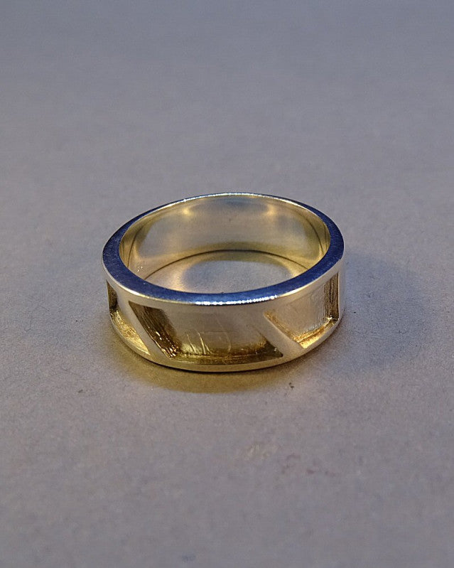 Silver Gents Channel Ring