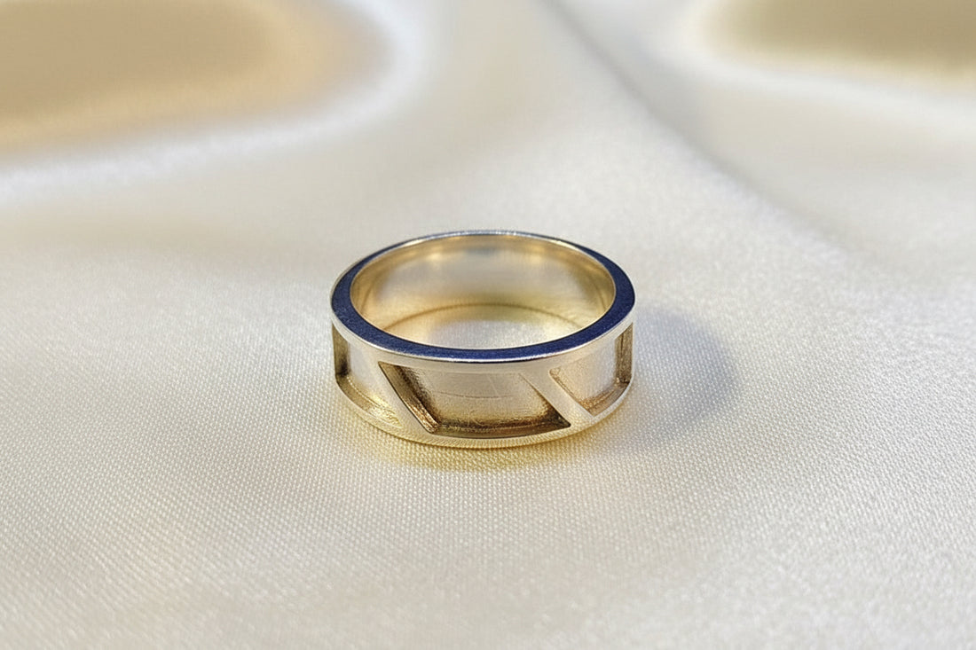 Silver Gents Channel Ring