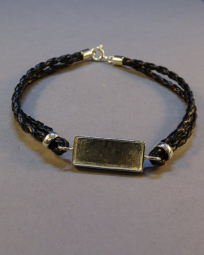 Supper gents Bracelet with Leather Strap