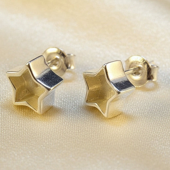 Small silver Star Studs Suitable For Resin