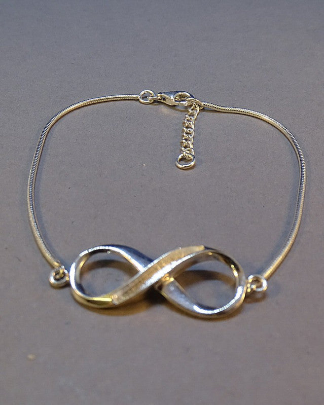 Silver Infinity Bracelet Ready for Resin