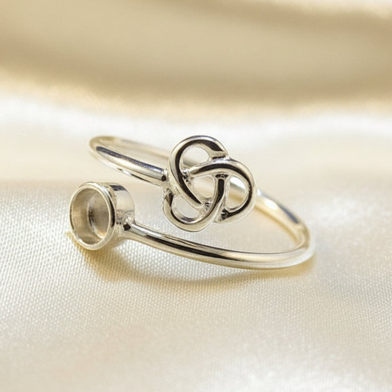 Adjustable Celtic Ring Ready To Fit 4mm