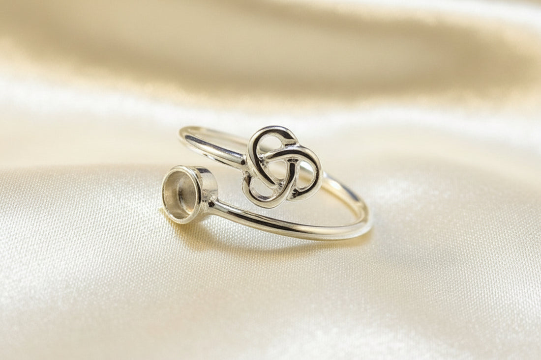 Adjustable Celtic Ring Ready To Fit 4mm