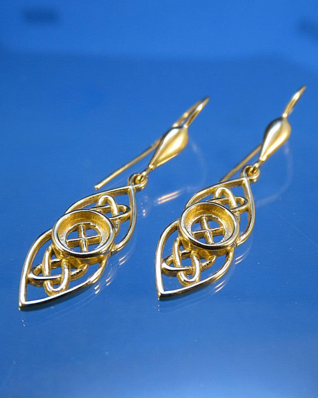 Gold Celtic Drops To Fit 5mm