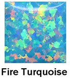 Crushed Opal Fire Turquise