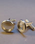 Solid Silver Cufflink Setting For 10mm Cabochons